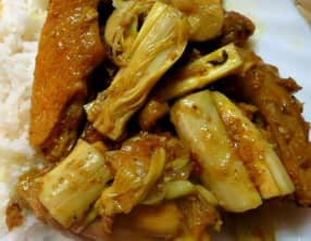 Poulet palmiste comme à la Réunion