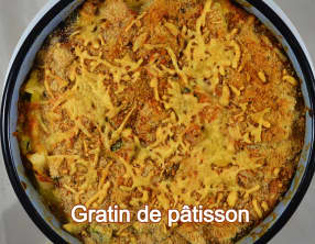 Gratin de pâtisson