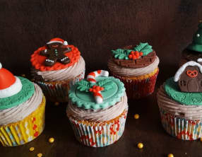 Cupcakes de Noël à la crème de marrons