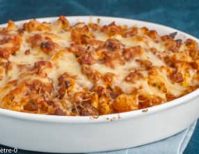 Gratin de chou fleur à la bolognaise