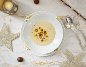 Velouté chic de panais et châtaignes