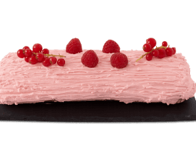 Bûche de Noël aux fruits rouges