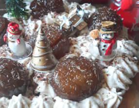 Charlotte de noël aux marrons glacés
