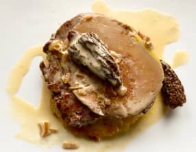 Tournedos façon Rossini, sauce aux morilles