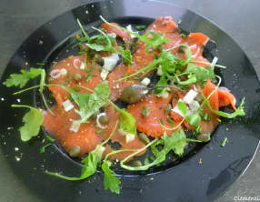 Salade de saumon sauvage mariné