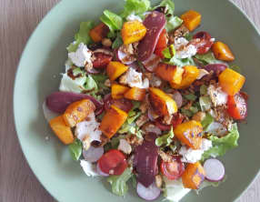 Salade hivernale au magret séché et butternut