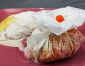 Eglefin et légumes en papillote