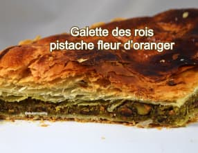 Galette des rois pistache fleur d’oranger
