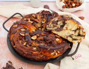 Babka chocolat et noisettes