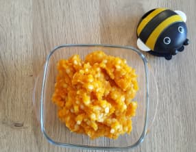 Petit pot pâtes, céleri rave et carotte