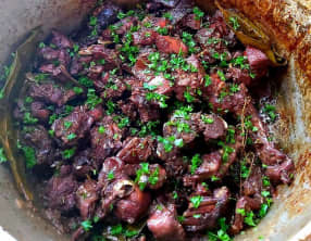 Civet de lapin créole