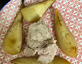 Rôti de veau aux poires, anis étoilé et cannelle