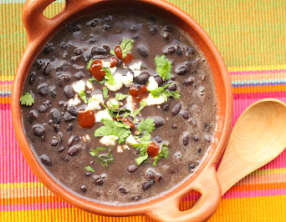 Haricots noirs mijotés comme en Equateur