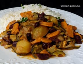 Poêlée de légumes aux haricots rouges