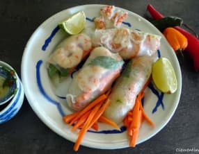 Rouleaux de printemps aux crevettes