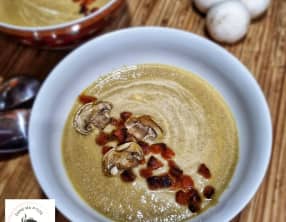 Velouté de champignons au chorizo