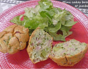 Mini cakes brocolis et jambon