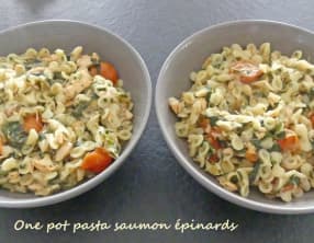 One pot pasta saumon épinards