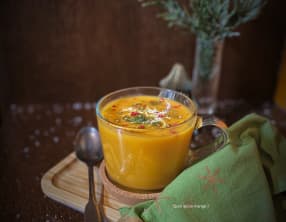 Soupe de butternut à la pomme fruit