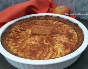 Tarte aux pommes mascarpone Spéculoos