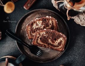 Gâteau marbré au cacao ultra moelleux