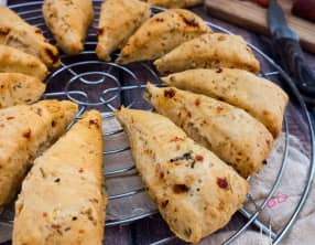 Scones au chorizo et au parmesan