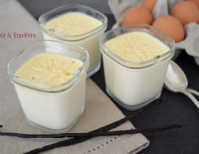 Crème aux œufs et à la vanille