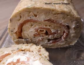 Roulé courgettes saumon