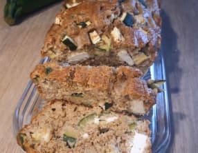 Cake courgettes féta