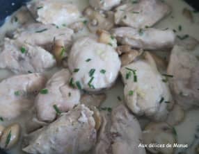 Sauté de poulet à la cancoillotte