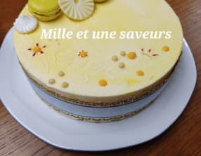 Entremet mangue et son insert fruit de la passion