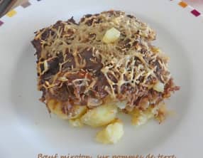 Bœuf miroton sur pommes de terre