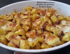 Gratin de pommes de terre épicé