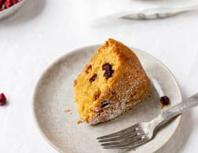 Gâteau à l'orange et aux canneberges vegan