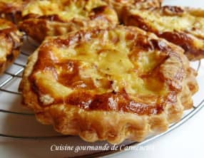 Tartelettes jambon fumé et Maroilles