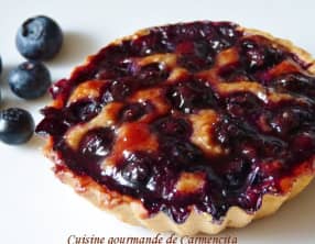 Tartelettes aux myrtilles et crème d'amande à la ricotta