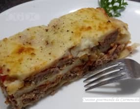 Lasagnes aux deux viandes sauce tomate et béchamel au parmesan