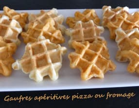 Gaufres apéritives pizza ou fromage
