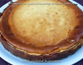 Cheesecake au carré frais à l'orange et Grand Marnier