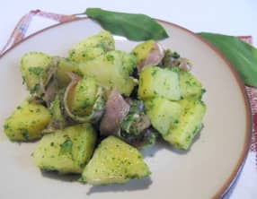 Salade de pommes de terre au pesto à l’ail des ours