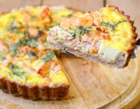 Quiche au saumon