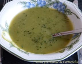 Potage de poireaux et oseille