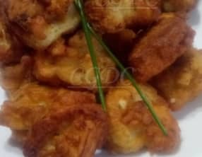 Beignets de chou fleur à la ciboulette