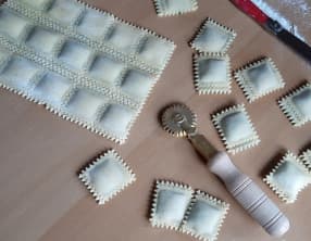 Raviolis maison à la ricotta et aux épinards