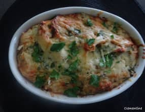 Gratin de pain rassis