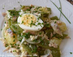 Salade de pommes de terre au hareng fumé