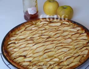 Tarte aux pommes et crème pâtissière au citron