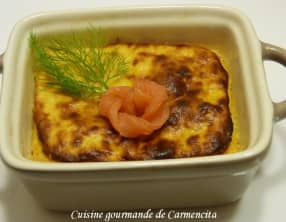 Petits flans au fenouil et truite fumée