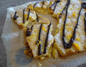 Sablé aux agrumes et chocolat