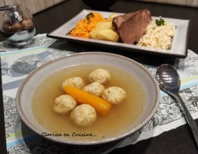 Pot au feu rapide aux quenelles maison